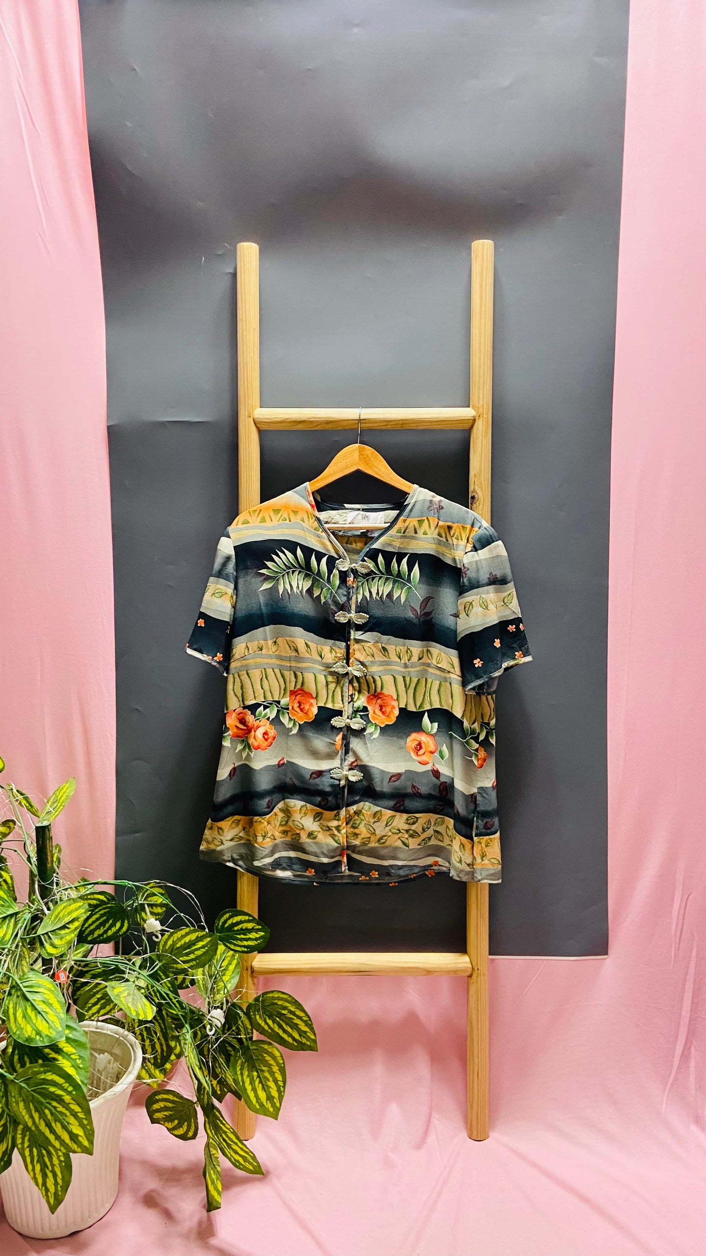 Women Shirt (Leaf & Flower Print)